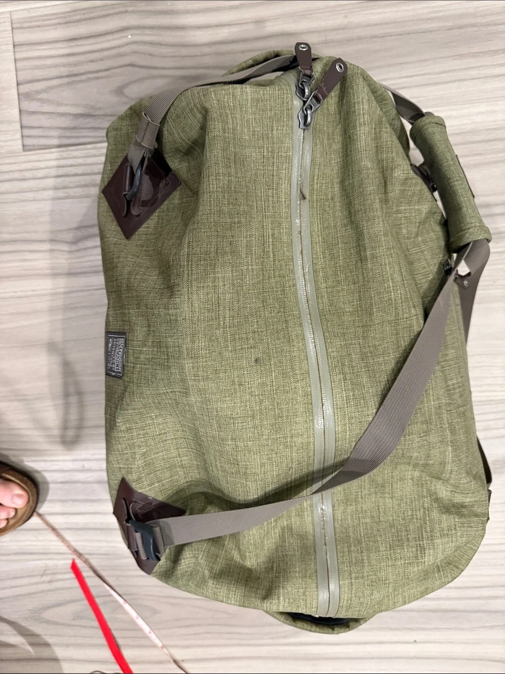 Outdoor Research Olive Duffel with Taupe Straps